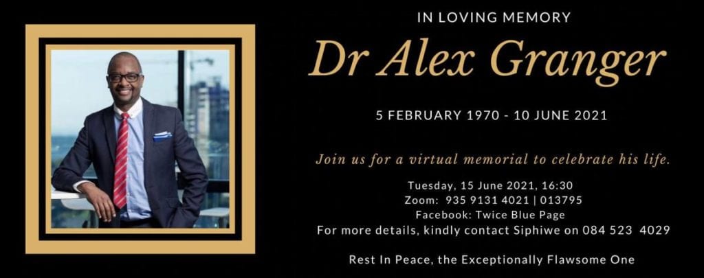Dr Alex Granger - In Memoriam