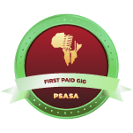 PSASA First Paid Gig badge